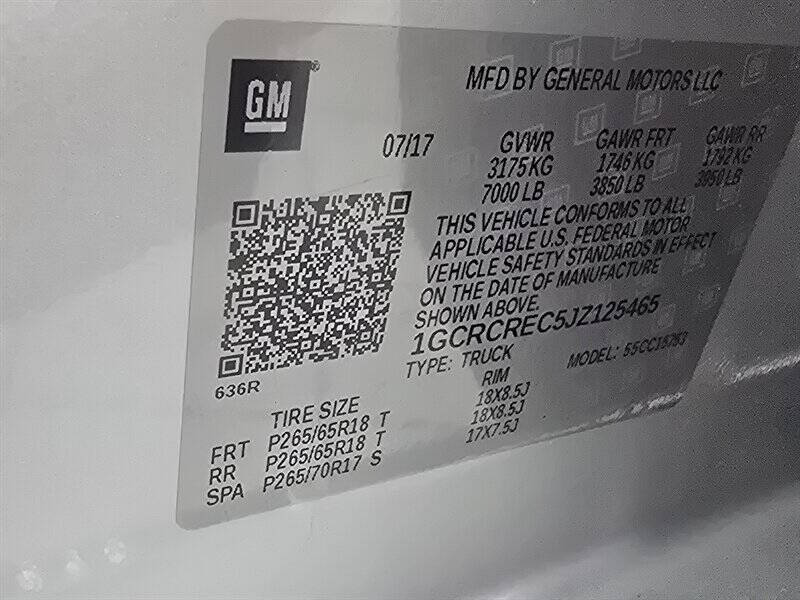 2018 Chevrolet Silverado 1500 LT