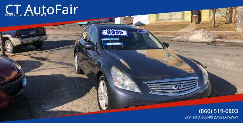 2010 Infiniti G37 Sedan for sale at CT AutoFair in West Hartford CT