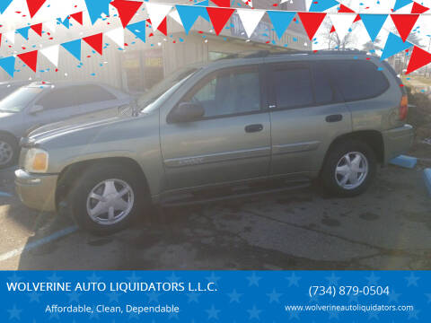 2003 GMC Envoy for sale at WOLVERINE AUTO LIQUIDATORS L.L.C. in Ypsilanti MI