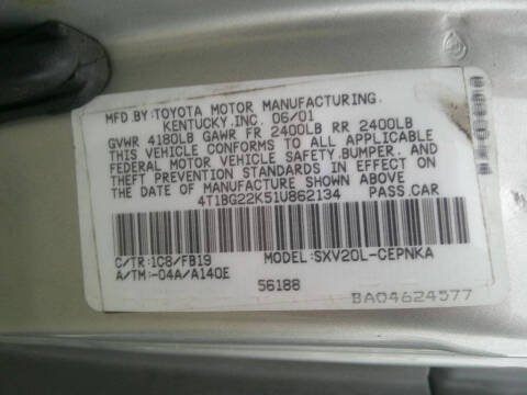 2001 Toyota Camry LE