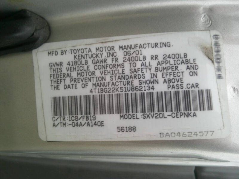 2001 Toyota Camry LE