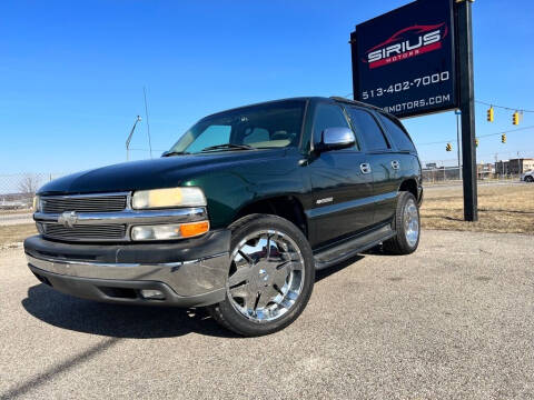 2003 Chevrolet Tahoe for sale at SIRIUS MOTORS INC in Monroe OH