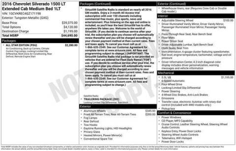 2016 Chevrolet Silverado 1500 LT