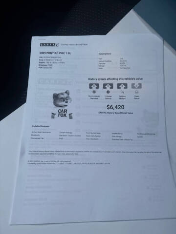 2009 Pontiac Vibe 1.8L