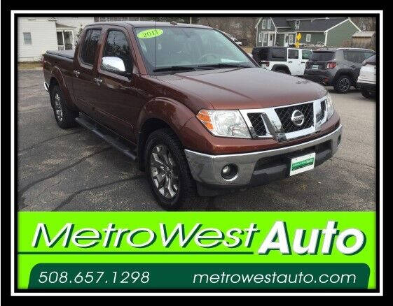 2017 Nissan Frontier for sale at Metro West Auto in Bellingham MA
