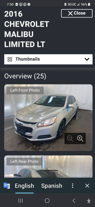 2016 Chevrolet Malibu Limited for sale at Superior Auto Sales in Miamisburg OH