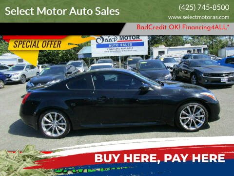 2008 Infiniti G37 for sale at Select Motor Auto Sales in Lynnwood WA