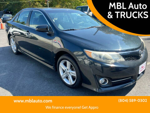 2013 Toyota Camry for sale at MBL Auto & TRUCKS in Woodford VA