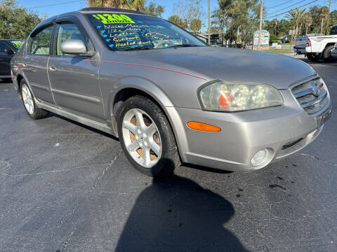 2002 Nissan Maxima for sale at RIVERSIDE MOTORCARS INC - Main Lot in New Smyrna Beach FL