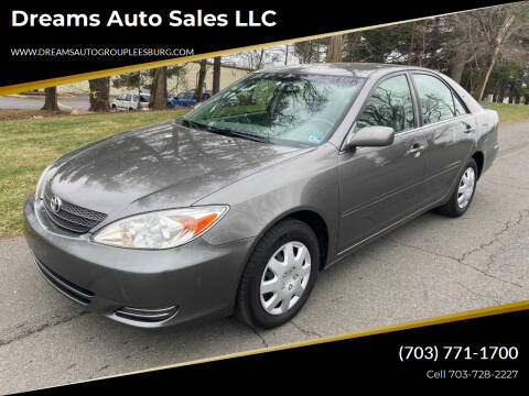 2002 Toyota Camry for sale at Dreams Auto Sales LLC in Leesburg VA