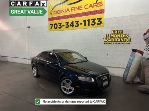 2007 Audi A4 for sale at Virginia Fine Cars in Chantilly VA