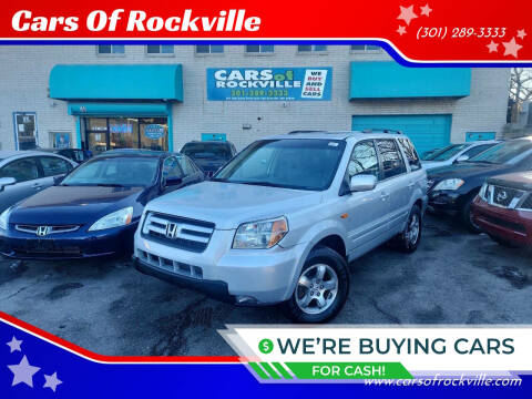 2008 Honda Pilot for sale at Cars Of Rockville in Rockville MD