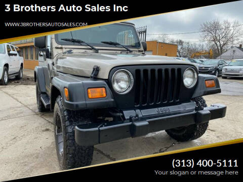 2003 Jeep Wrangler for sale at 3 Brothers Auto Sales Inc in Detroit MI