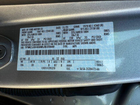 2021 Ford Escape SEL