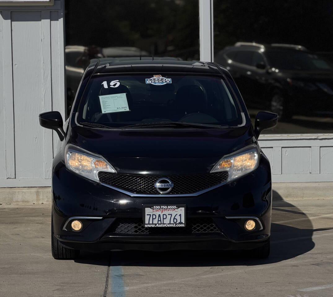 Black 2015 Nissan Versa Note SR SR 4dr Hatchback 2