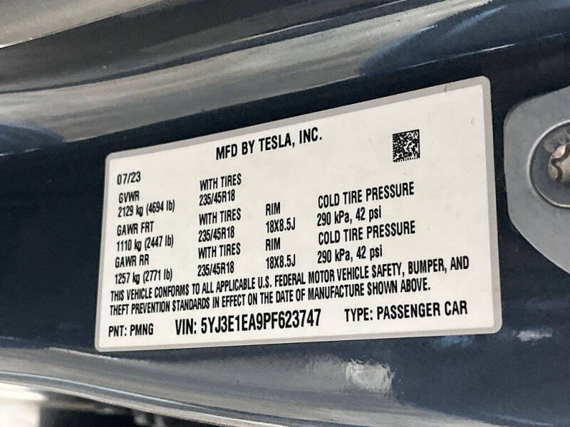 2023 Tesla Model 3