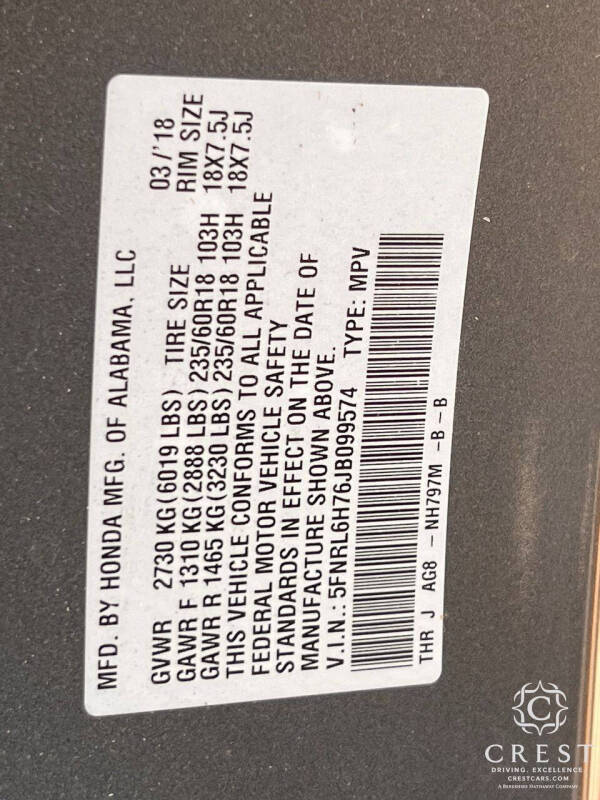 2018 Honda Odyssey EX-L