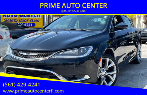 2015 Chrysler 200 for sale at PRIME AUTO CENTER in Palm Springs FL