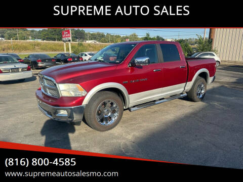 2012 RAM 1500 for sale at SUPREME AUTO SALES in Grandview MO