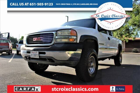 2001 GMC Sierra 2500HD for sale at St. Croix Classics in Lakeland MN