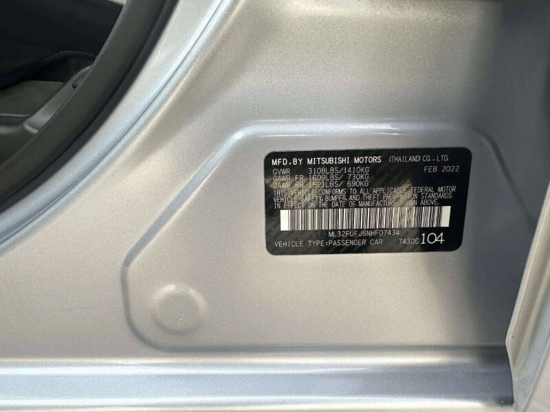 2022 Mitsubishi Mirage G4 ES