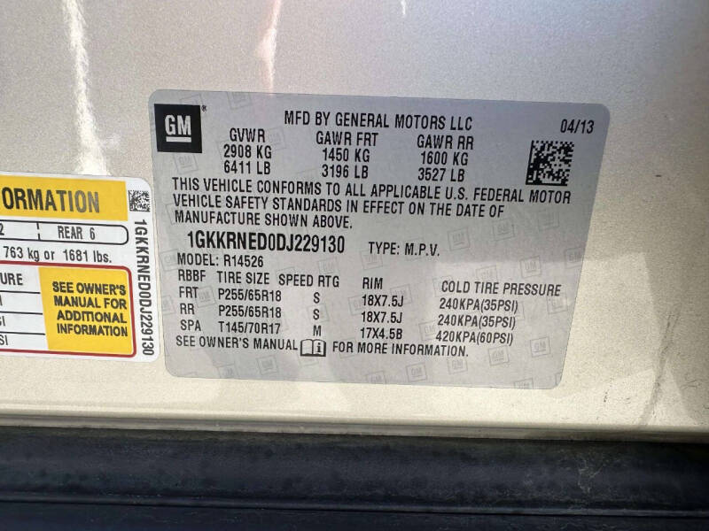 2013 GMC Acadia SLE-1