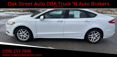 2013 Ford Fusion for sale at Oak Street Auto DBA Truck 'N Auto Brokers in Pocatello ID