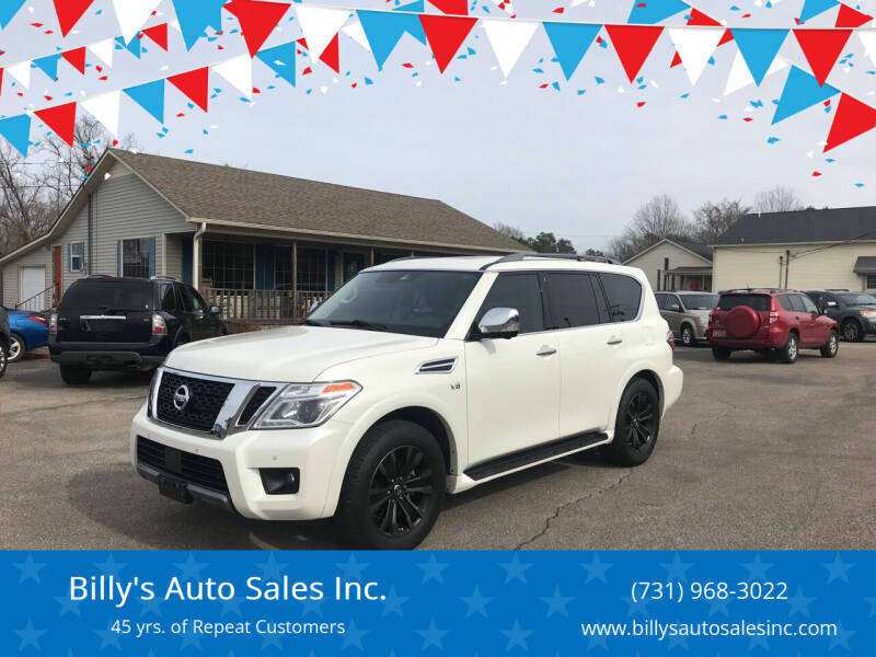 2020 Nissan Armada for sale at Billy's Auto Sales in Lexington TN