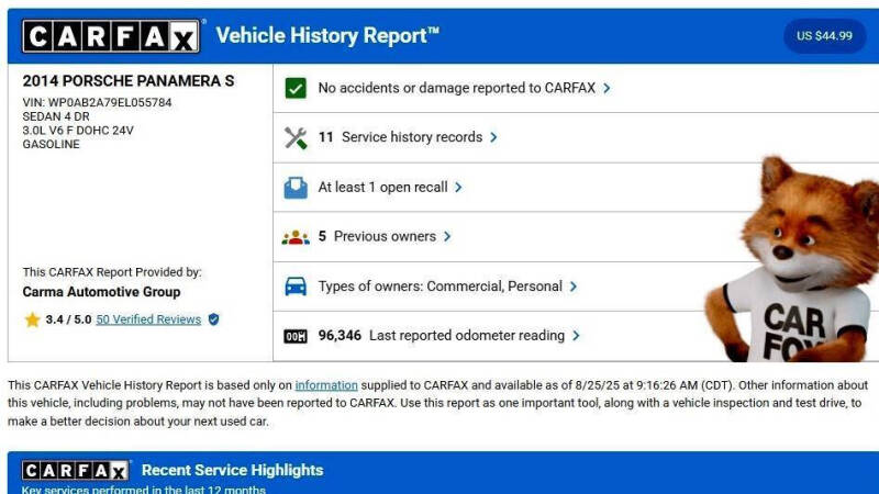 2014 Porsche Panamera S