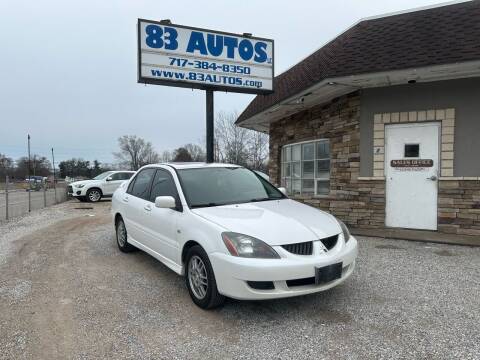 2005 Mitsubishi Lancer for sale at 83 Autos in York PA