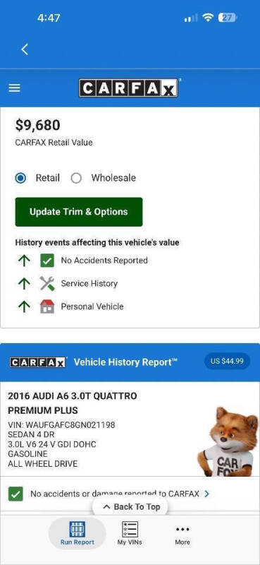 2016 Audi A6 3.0T quattro Premium Plus