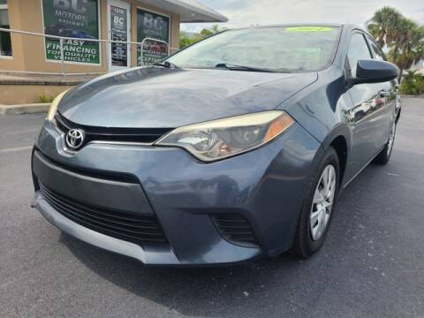 2014 Toyota Corolla for sale at BC Motors PSL in West Palm Beach FL