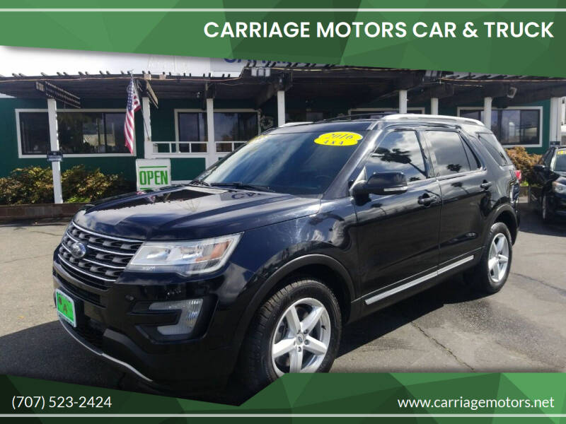 2016 Ford Explorer for sale at Carriage Motors Car & Truck in Santa Rosa CA