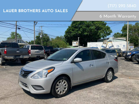 2015 Nissan Versa for sale at LAUER BROTHERS AUTO SALES in Dover PA