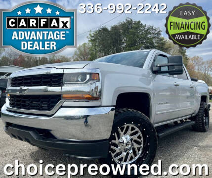 2016 Chevrolet Silverado 1500 for sale at CHOICE PRE OWNED AUTO LLC in Kernersville NC
