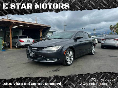 2015 Chrysler 200 for sale at E STAR MOTORS in Concord CA