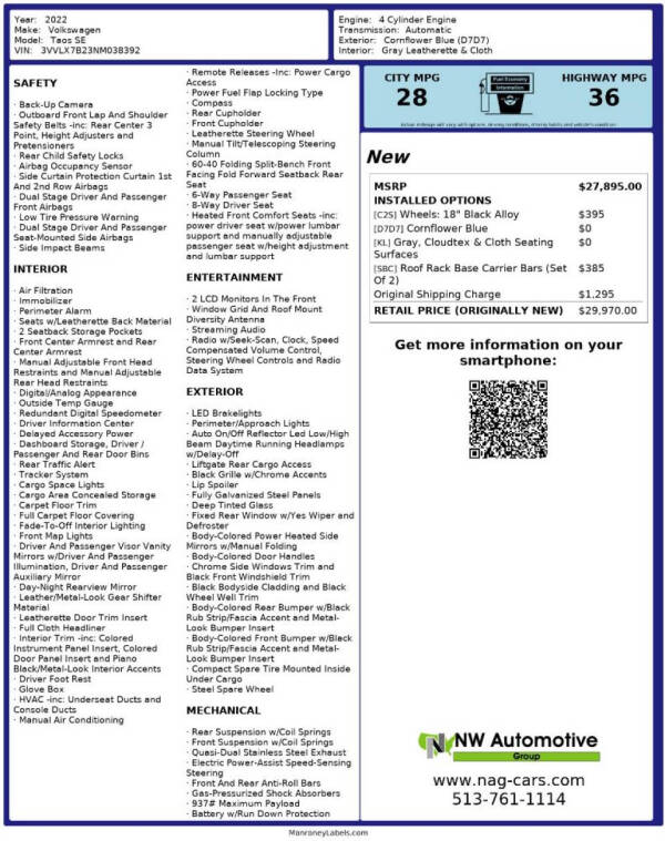 2022 Volkswagen Taos