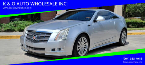 2011 Cadillac CTS for sale at K & O AUTO WHOLESALE INC in Jacksonville FL