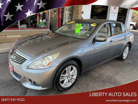 2012 Infiniti G25 Sedan for sale at Liberty Auto Sales in Elgin IL