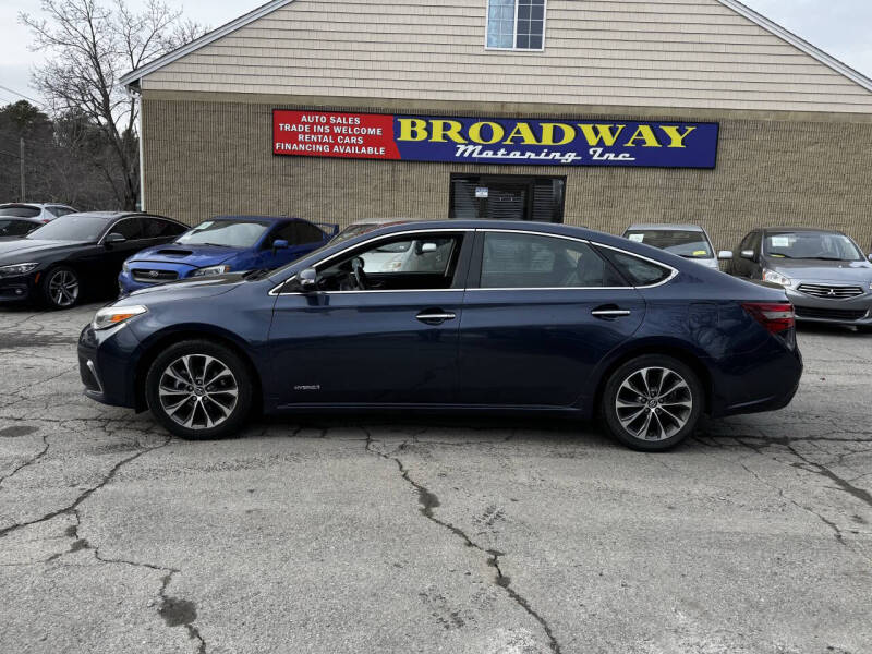 2016 Toyota Avalon Hybrid for sale at Broadway Motoring Inc. in Ayer MA