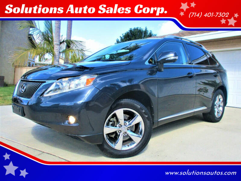 2011 Lexus RX 350 for sale at Solutions Auto Sales Corp. in Orange CA