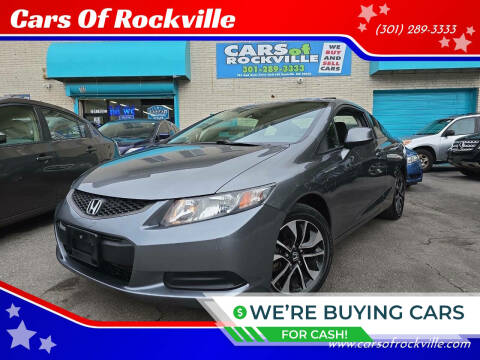 2013 Honda Civic for sale at Cars Of Rockville in Rockville MD