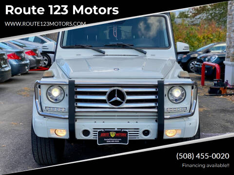 2013 Mercedes-Benz G-Class for sale at Route 123 Motors in Norton MA