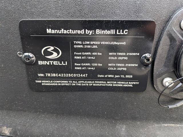 2025 Bintelli BEYOND 4PR LIFTED