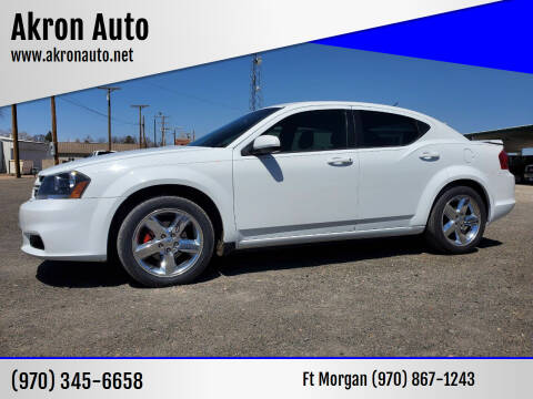 2013 Dodge Avenger for sale at Akron Auto in Akron CO