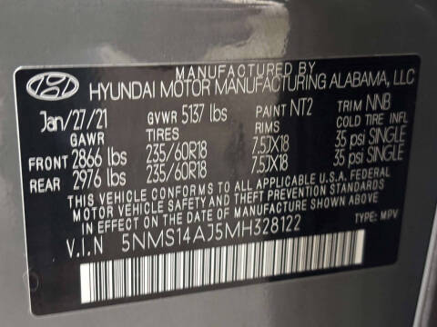 2021 Hyundai Santa Fe SE