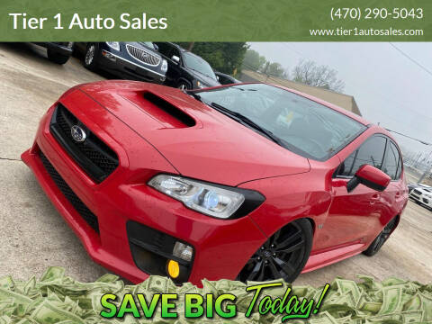 2016 Subaru WRX for sale at Tier 1 Auto Sales in Gainesville GA