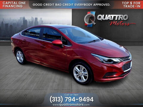 2018 Chevrolet Cruze for sale at Quattro Motors 2 - 1 in Redford MI