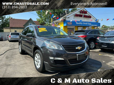 2016 Chevrolet Traverse for sale at C & M Auto Sales in Detroit MI