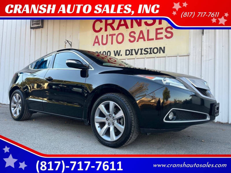 2010 Acura ZDX for sale at CRANSH AUTO SALES, INC in Arlington TX